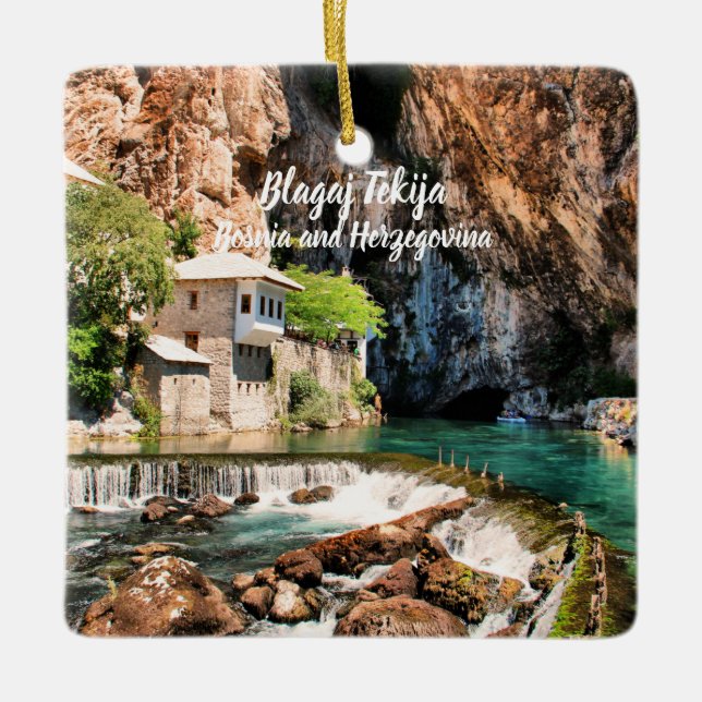 Ornement En Céramique Style de Blagaj Tekija Dervish Bosnie-Herzégovine (Devant)