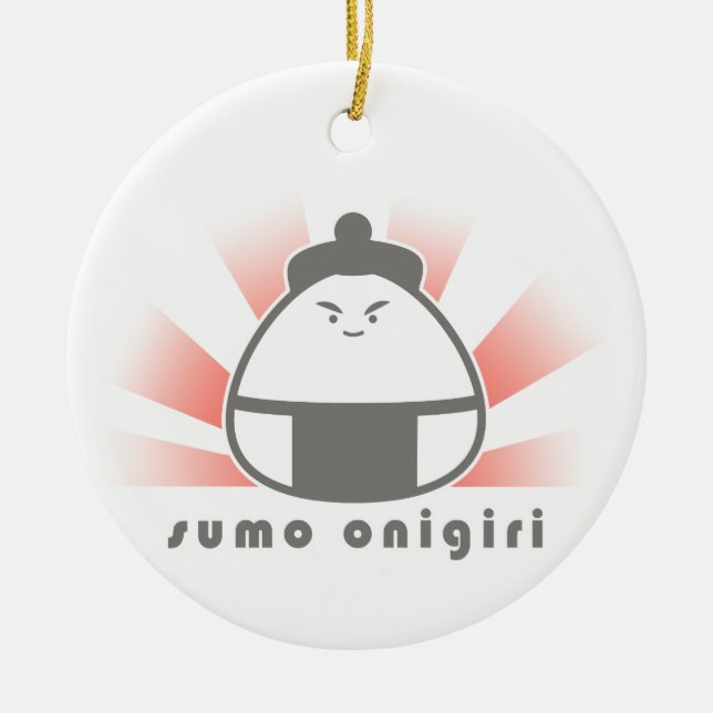 Ornement En Céramique Sumo Onigiri (Devant)