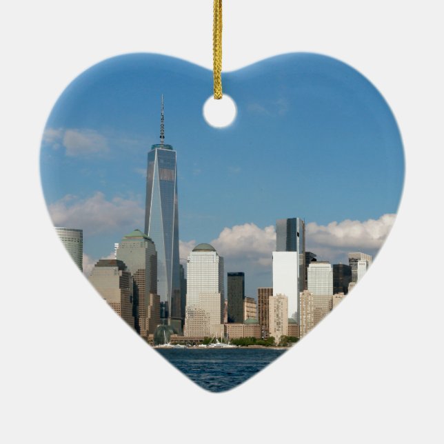 Ornement En Céramique Superbe New York City USA (Dos)