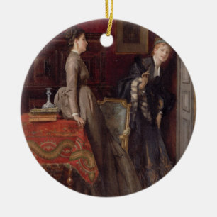 Ornement En Céramique Surpris (huile sur le panneau)