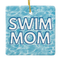 Swim Mom Christmas Ornament