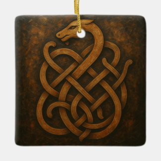 Ornement En Céramique Symbole ancien nœud serpent nordique