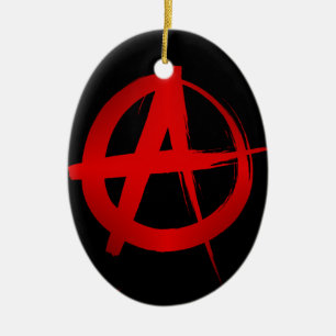 Ornement En Céramique Symbole d'anarchie