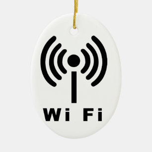 Ornement En Céramique Symbole de WI fi