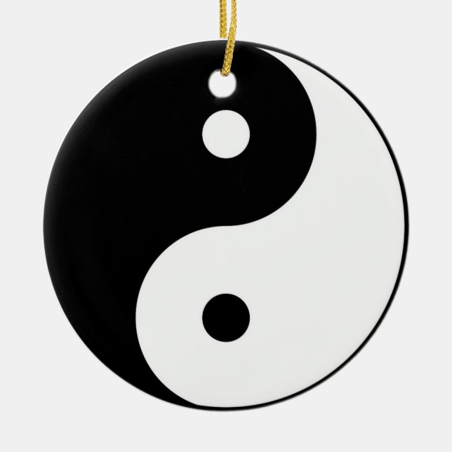 Ornement En Céramique symbole du yin yang (Devant)