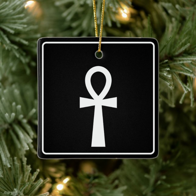 Ornement En Céramique Symbole égyptien d'Ankh (Arbre)