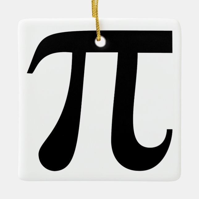Ornement En Céramique Symbole géant "Pi" (Devant)
