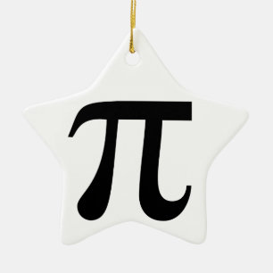 Ornement En Céramique Symbole géant "Pi"