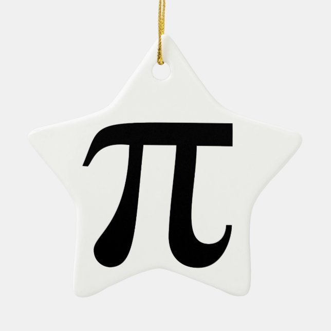 Ornement En Céramique Symbole géant "Pi" (Devant)