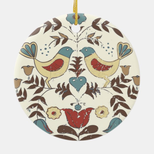 Ornement En Céramique SYMBOLE Hex Amish néerlandais Pennsylvanie Bird Am (Dos)