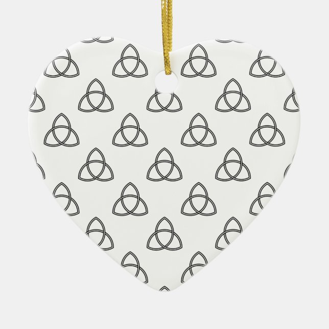 Ornement En Céramique Symbole Triquetra Vesica (Devant)