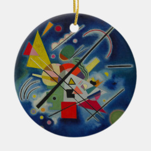 Ornement En Céramique Tableau bleu de Kandinsky
