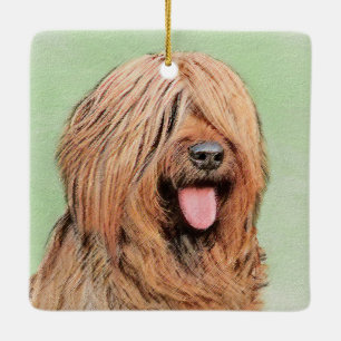 Ornement En Céramique Tableau de bord - Joli art original chien
