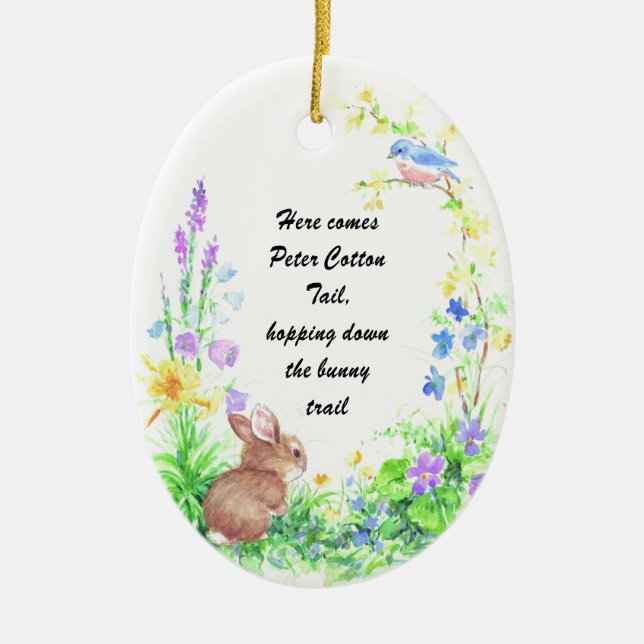 Ornement En Céramique Tail Peter Cotton - (Devant)