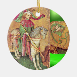 Ornement En Céramique Tarots antiquités /Cartes de cour allemandes/Roi d