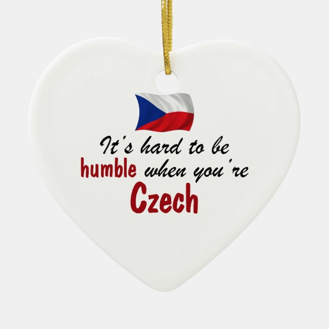 Ornement En Céramique Tchèque humble (Devant)