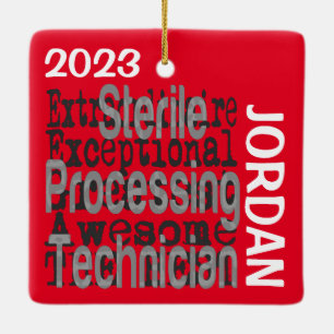 Ornement En Céramique Technicien de traitement stérile Extraordinaire