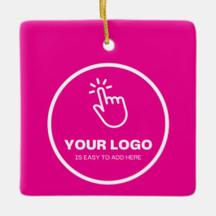 Ornement En Céramique Téléchargez facilement votre logo Personnalisé Fai