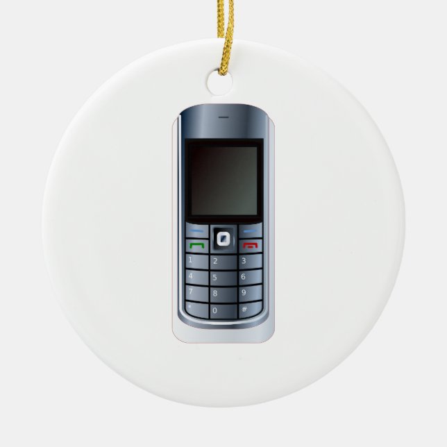Ornement En Céramique Téléphone portable (Devant)