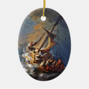 Ornement En Céramique Tempête sur la mer de Galilée