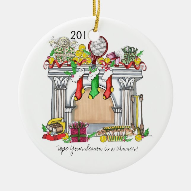 Ornement en céramique - tennis Mantal 2011 (Devant)