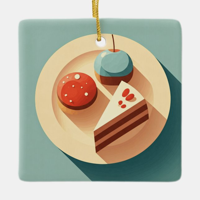 Ornement En Céramique Tentations douces (Devant)