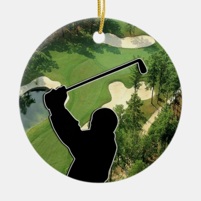 Ornement En Céramique Terrain de golf (Devant)