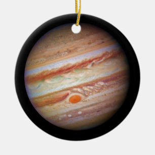 Ornement En Céramique Tête rouge de tache de ` de JUPITER de PLANÈTE s