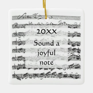Ornement En Céramique Texte joyeux sain de coutume de suite de Bach de