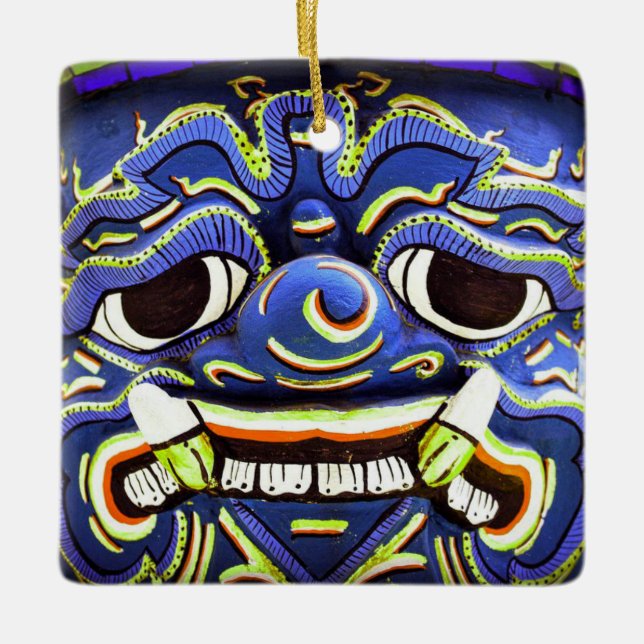 Ornement En Céramique Thaïlande Bangkok Custom Christmas Orament (Devant)