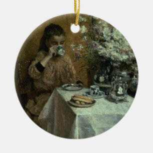 Ornement En Céramique Thé d'après-midi