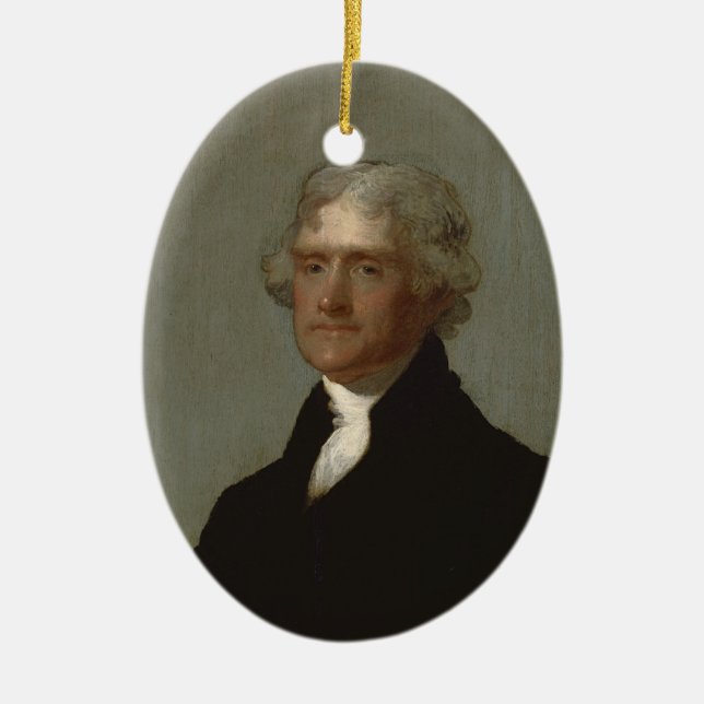 Ornement En Céramique Thomas Jefferson (Devant)
