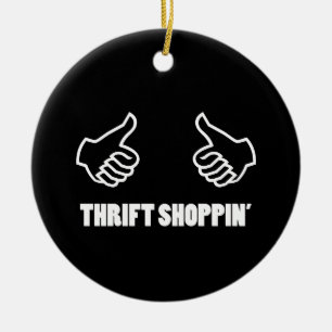 Ornement En Céramique Thrift Shopping