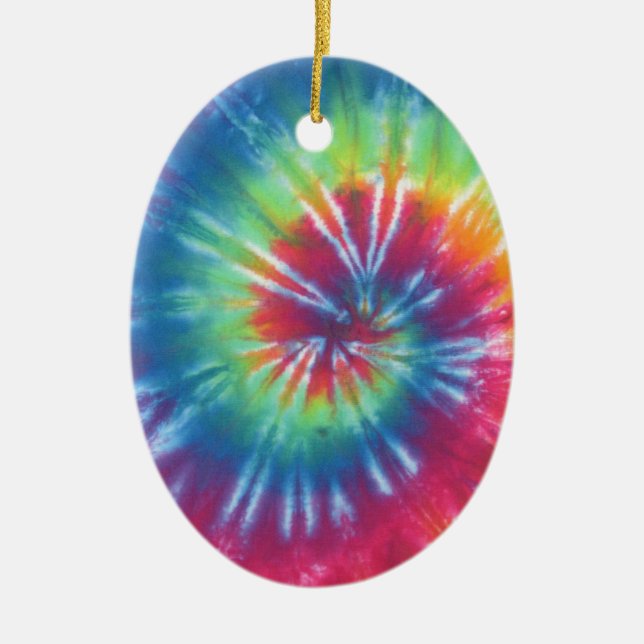 Ornement En Céramique Tie Dye One (Devant)