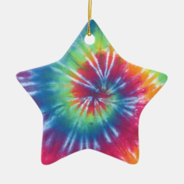 Ornement En Céramique Tie Dye One (Devant)