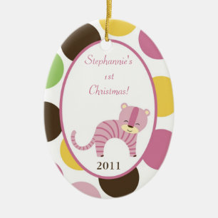 Ornement En Céramique Tigre fait sur commande personnalisé de la Reine