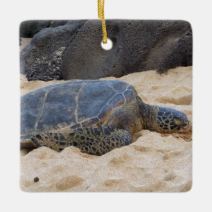 Ornement En Céramique Tortue marine hawaïenne