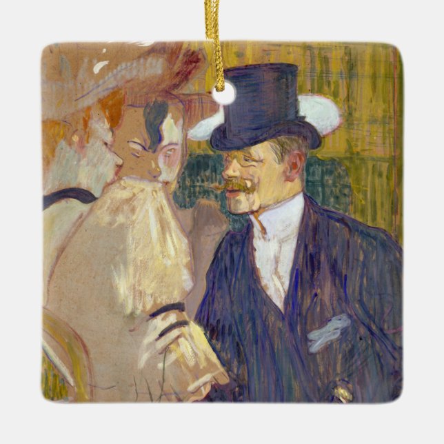 Ornement En Céramique Toulouse-Lautrec - L'Anglais à la Rouge (Devant)