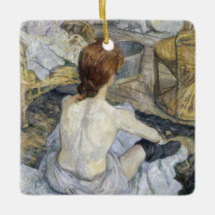Ornement En Céramique Toulouse-Lautrec - Rousse / La Toilette