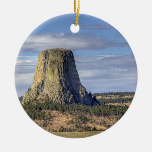 Ornement En Céramique Tour Monument National de Devils Tower (Devant)