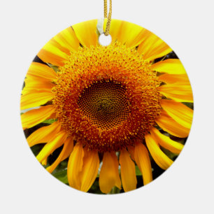 Ornement En Céramique Tournesol