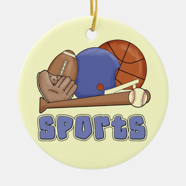 Ornement En Céramique Tous les T-shirts et cadeaux de sports (Devant)