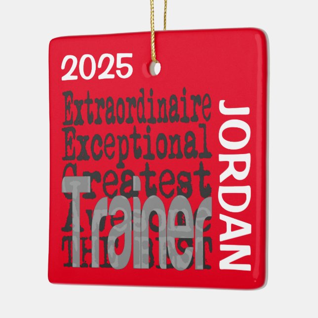 Ornement En Céramique Trainer Extraordinaire CUSTOM (Gauche)