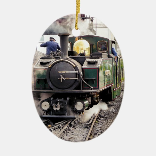 ORNEMENT EN CÉRAMIQUE TRAINS À VAPEUR (Devant)