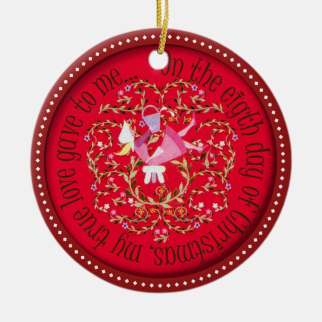 ORNEMENT EN CÉRAMIQUE TRAITE DE HUIT DOMESTIQUES A (Devant)