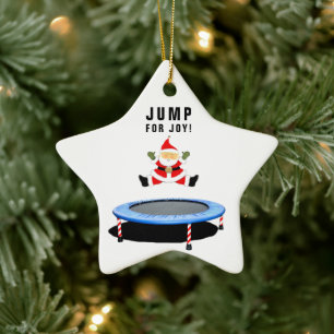 Ornement En Céramique trampoline personnalisé Noël