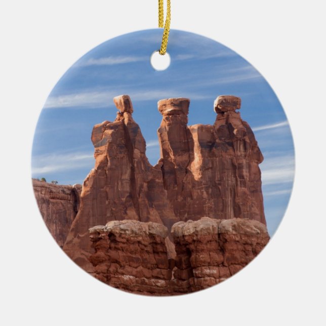 Ornement En Céramique Trois bavardages (Devant)