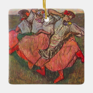 Ornement En Céramique Trois danseuses russes par Edgar Degas