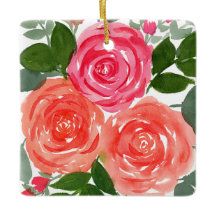 TROIS ROSES DE COULEUR D'EAU