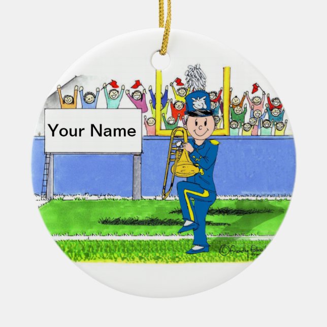 Ornement En Céramique Trombone - Homme (Devant)